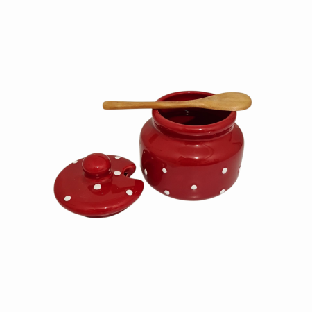 Vas pentru miere, ceramica, 13x11 cm [2]