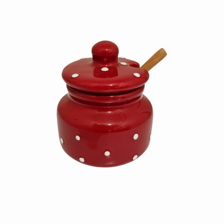 Articole de bucatarie si servirea mesei - Vas pentru miere, ceramica, 13x11 cm