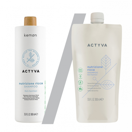 Tratamente pentru hidratare - Nutrizione Ricca Shampoo Bag  -- Sampon de hidratare intensa punga 1000 ml