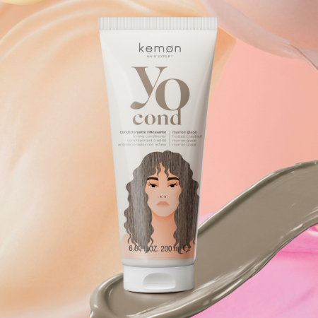 Tratamente pentru par vopsit - Yo Cond Balsam nuantator Marron Glace 200 ml