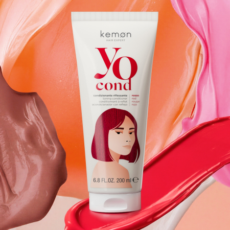 Tratamente pentru par vopsit - Yo Cond Balsam nuantator Rosso 200 ml