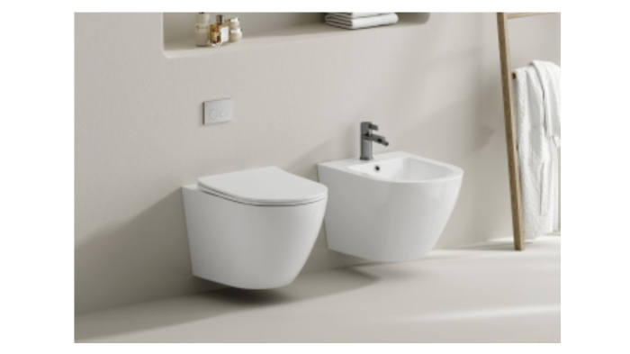 6 in 1  Set Rezervor incastrat Visam Slim 80 clapeta alba/gri/negru  cu Vas WC Suspendat Sofia alb si capac UV softclose + Cadru Metalic cu Bide Sofia Alb Suspendat 49x36x36 [4]