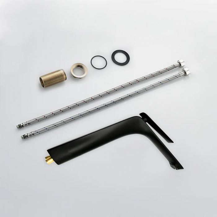 Baterie lavoar inaltata, alama, kit instalare inclus, negru RV7401HB [6]