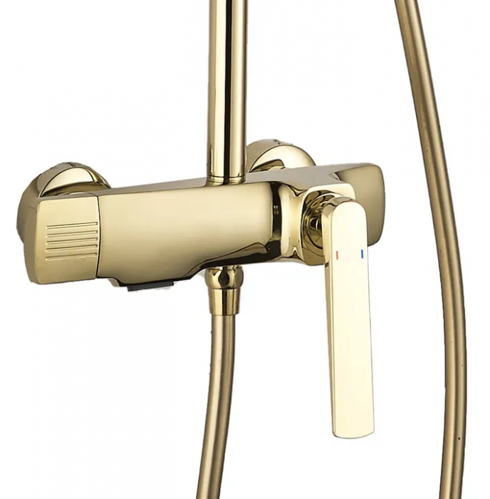 Coloana de dus, baterie incorporata, alama, gold, auriu RV61019GOLD [2]