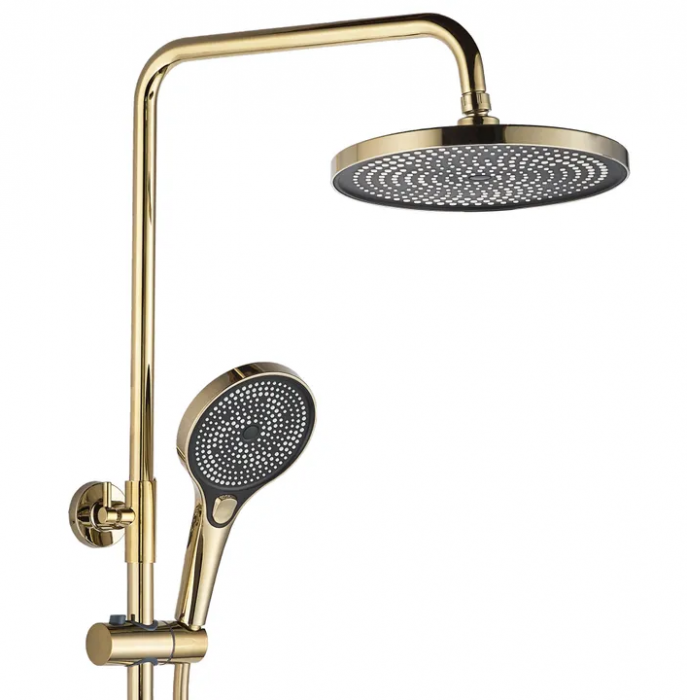 Coloana de dus, baterie incorporata, alama, gold, auriu RV61019GOLD [3]