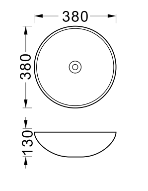 Lavoar ceramic alb pe blat – formă modernă, design elegant – Keramka [3]