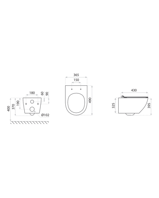 Set 4 in 1 Rezervor incastrat Visam Slim 80 clapeta aurie lucioasa  cu Vas WC Suspendat Sofi Gold Line si capac UV softclose [4]