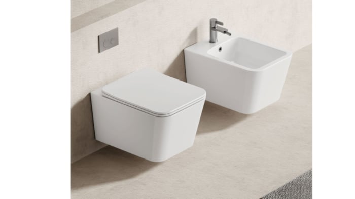 Set 6 in 1 Mobilier Masca Baie Suspendat Urban 80 cu Lavoar Sempre-80 + Vas WC Suspendat Rimless cu Capac Soft Close și Cadru metalic Visam Slim 80 [10]