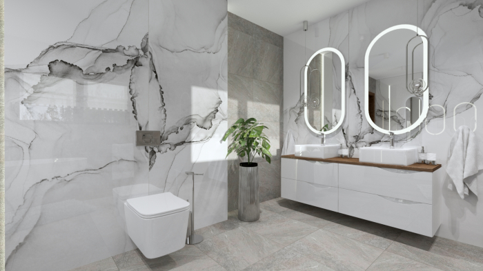 Set 6 in 1 Mobilier Masca Baie Suspendat Urban 80 cu Lavoar Sempre-80 + Vas WC Nilll Rimless cu Capac Soft Close și Cadru metalic Visam Slim 80 [7]