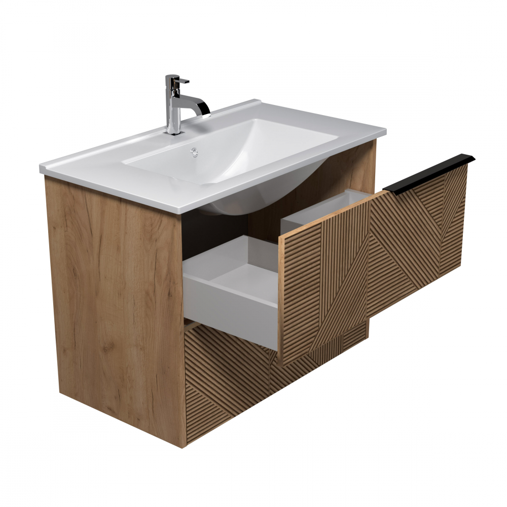 Mobilier baie Suspendat Cubic Wood 81 [6]