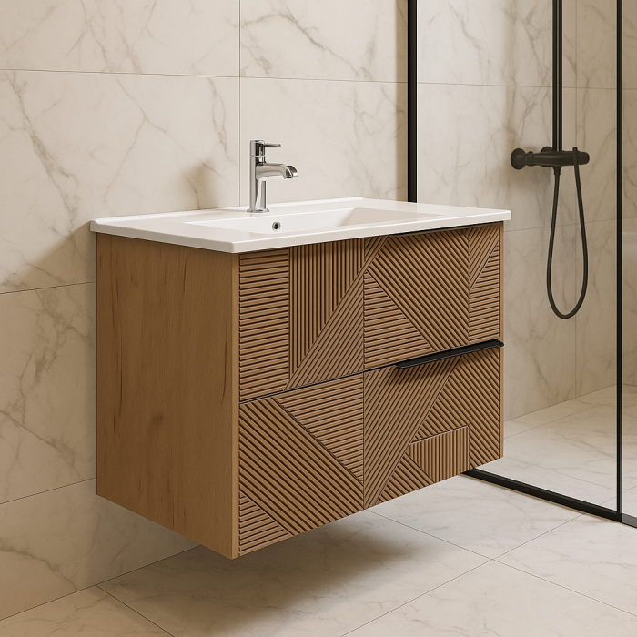 Mobilier baie Suspendat Cubic Wood 81 [1]