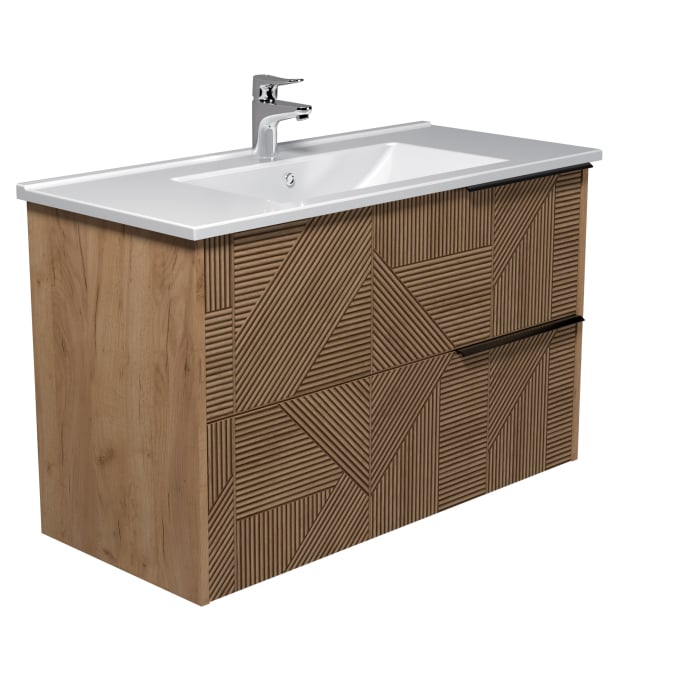 Mobilier baie Suspendat Cubic Wood 91 [1]