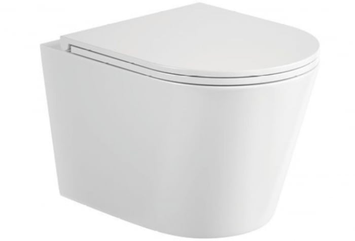 Set Vas WC  suspendat  Atena rimless alb ceramica + capac UV softclose T201 [2]