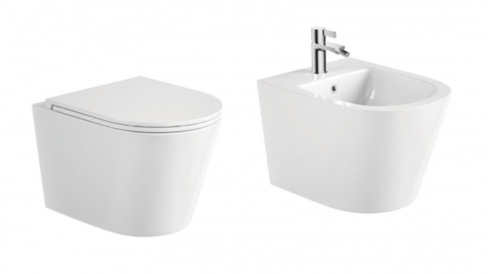 Set Vas WC suspendat Rimless si Capac SoftClose cu Vas Bide [3]