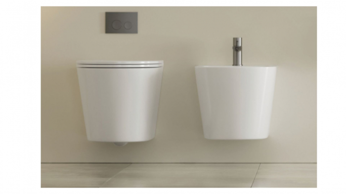 Set Vas WC suspendat Rimless si Capac SoftClose cu Vas Bide [2]