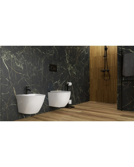 Set Vas WC  Sinto White suspendat rimless alb ceramica + capac UV softclose [2]