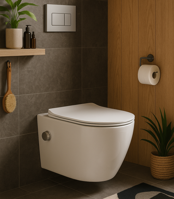 Vas WC suspendat Rimless si Capac SoftClose cu functie bide integrata [1]