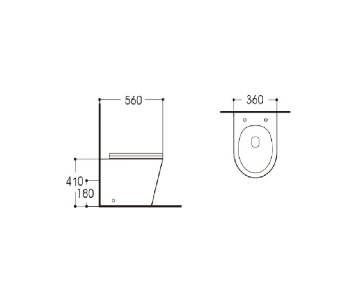 Set vas WC stativ și bideu stativ din ceramică albă [7]