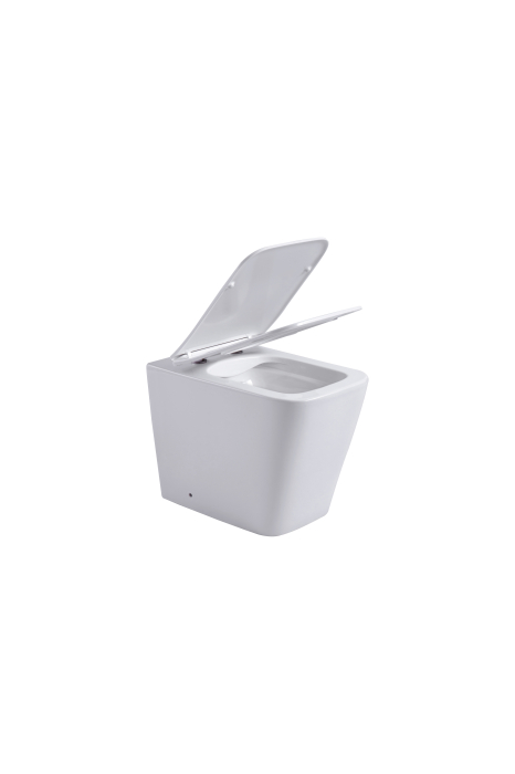 Set vas WC stativ și bideu stativ din ceramică albă [6]