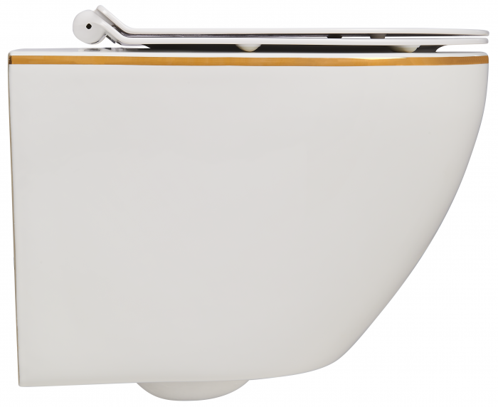 Set Vas WC suspendat rimless Sofi Gold Line cu capac Softclose + Bideu Sofi Gold Line Suspendat [3]