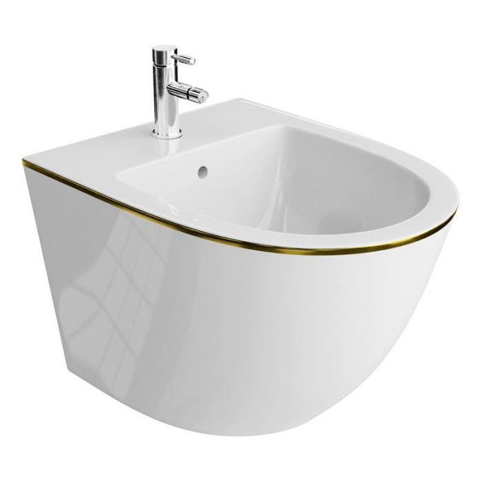 Set Vas WC suspendat rimless Sofi Gold Line cu capac Softclose + Bideu Sofi Gold Line Suspendat [4]