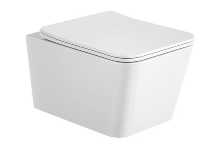 Set Vas WC  suspendat Torando 3.0 Rimless Florence-S alb ceramica cu capac  Soft Close  silentios  49x36x36 [3]