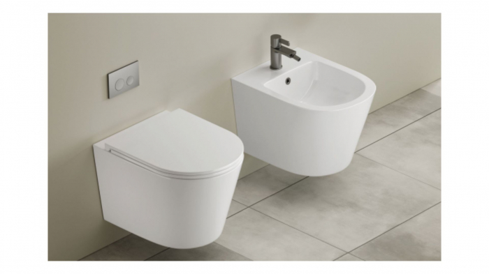 Vas Bide Atena suspendat alb ceramica T201B [2]