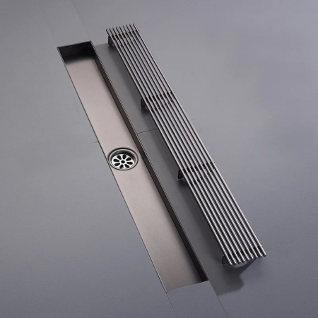 Rigole Dus - Rigola dus cu gratar din Otel Inoxidabil, Argintiu Inox 400mm