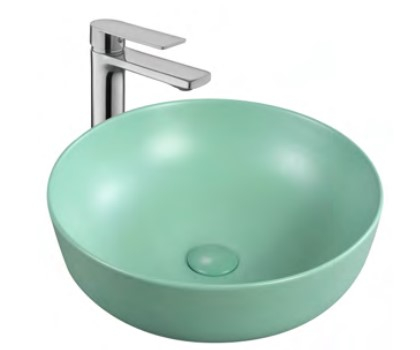 Lavoare Top - Lavoar pe Blat Verde Ceramica 420x420x140mm / Keramka LX-7175 Art Basin
