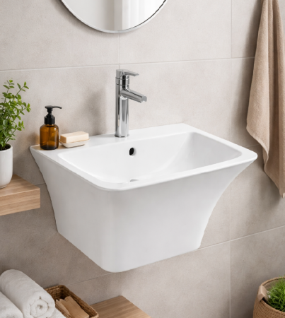 Lavoare - Lavoar suspendat alb din ceramică sanitară