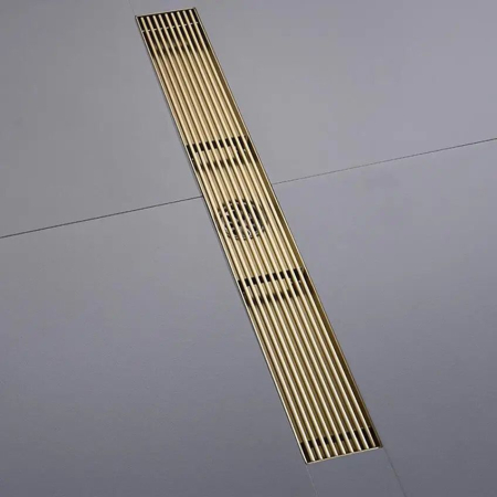 Rigola dus cu gratar din Otel Inoxidabil, Auriu Inox 3 marimi 400mm / 500mm / 600mm [3]