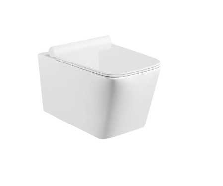 Set 4 in 1 Rezervor incastrat Visam Slim 80 clapeta alba/gri/negru  cu Vas WC Suspendat Neo alb si capac UV softclose [3]