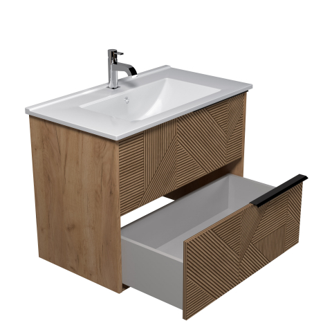 Mobilier baie Suspendat Cubic Wood 81 [2]