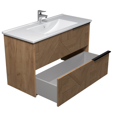 Mobilier baie Suspendat Cubic Wood 91 [2]