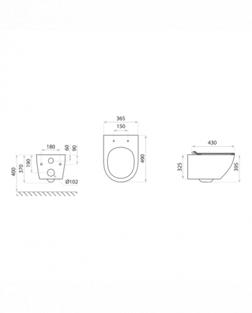 Set Vas WC  Sofi Slim suspendat rimless alb ceramica + capac UV softclose [1]