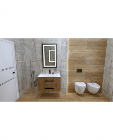 Set Vas WC  Sofi Slim suspendat rimless alb ceramica + capac UV softclose [3]