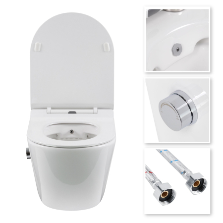 Vas WC suspendat Rimless si Capac SoftClose cu functie bide integrata [1]