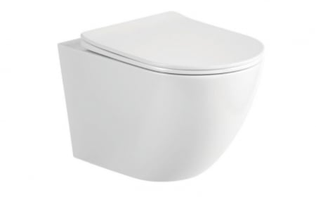 Vas WC suspendat - Set Vas WC  Sofia suspendat Tornado alb ceramica + capac UV softclose T203T