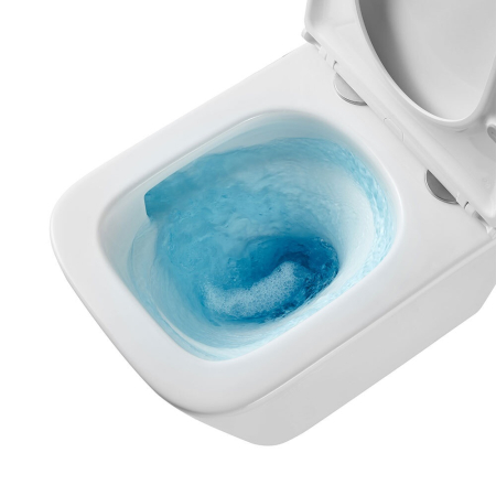 Vas WC Suspendat Alb - Set Vas WC  suspendat Torando 3.0 Rimless Florence-S alb ceramica cu capac  Soft Close  silentios  49x36x36