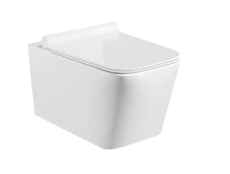 Vas WC suspendat - Set Vas WC  Visam Neo Alb suspendat rimless alb ceramica + capac UV softclose