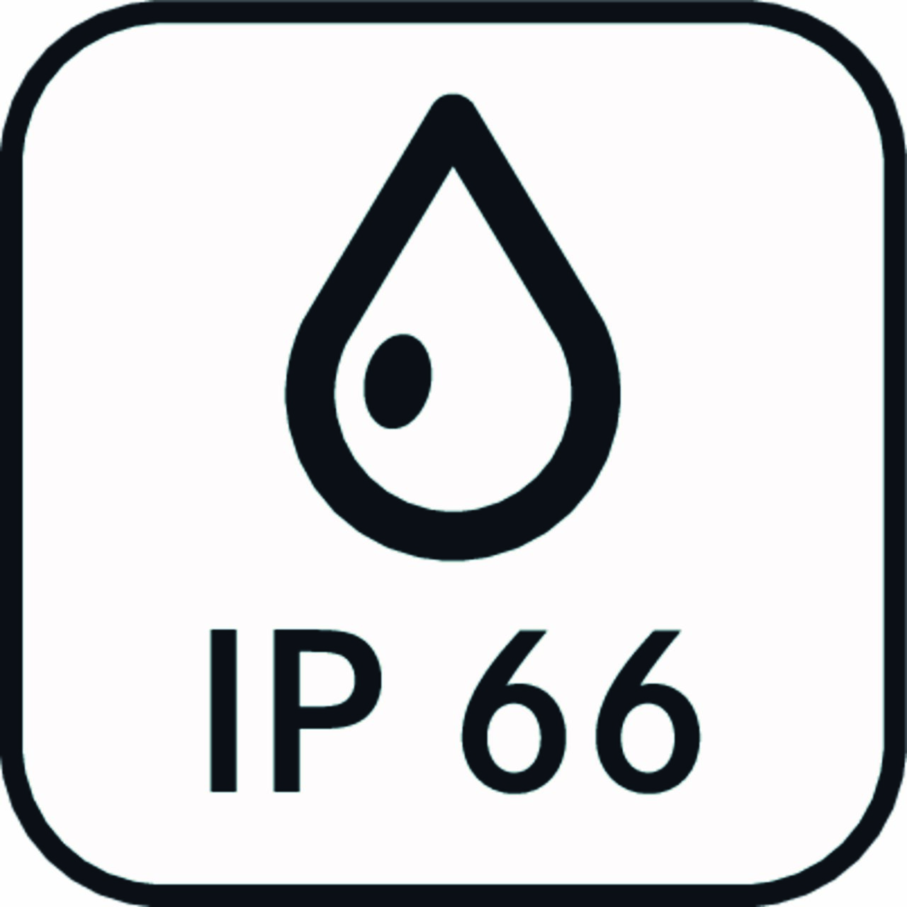 Protection against dust and water splashes IP66