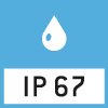 IP67 dust and spray protection