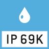 IP69K dust and spray protection
