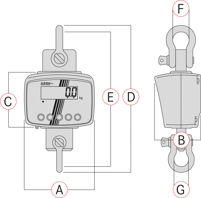 Cantar cu carlig KERN HFD 3T-3M imagine principala [6]