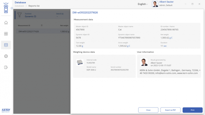 KERN EasyTouch SET-05 Dynamic imagine principala [5]
