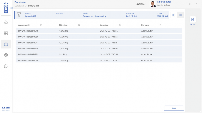 KERN EasyTouch SET-05 Dynamic imagine principala [8]