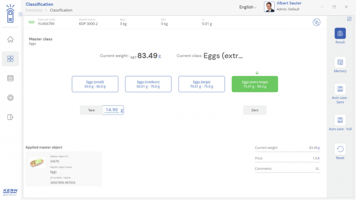 KERN EasyTouch SET-06 Classification imagine principala [2]