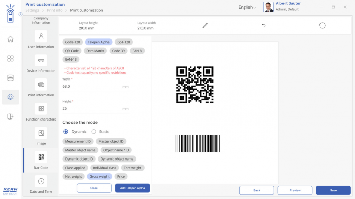 KERN EasyTouch SET-14 Individual Print imagine principala [6]