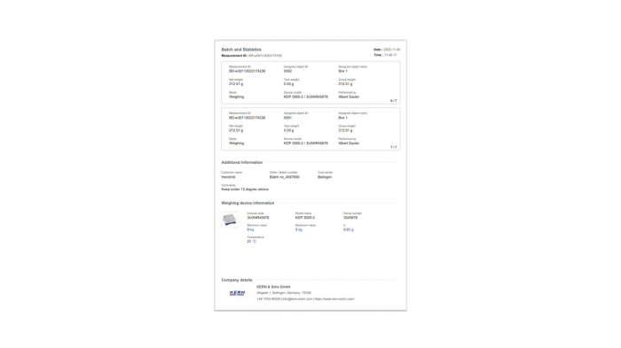 KERN EasyTouch SET-16 Batch and Statistics imagine principala [7]