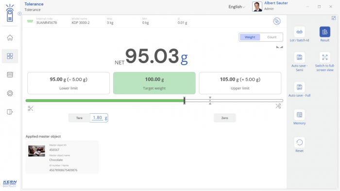 KERN EasyTouch SET-31 Tolerance imagine principala [11]